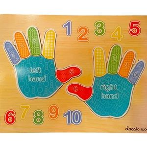 Melissa & Doug Toddler Kids Wooden Counting Puzzle